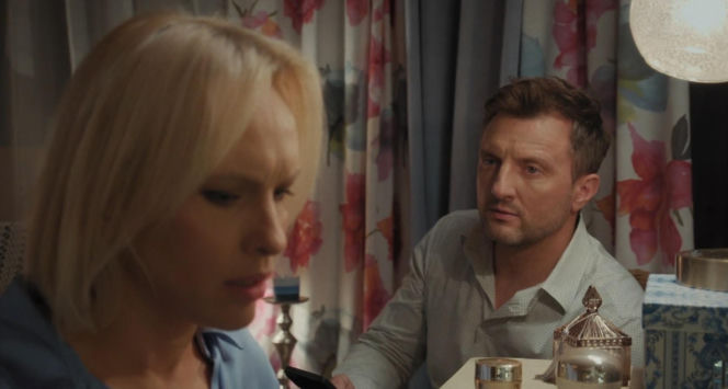 M jak miłość odc. 1921. Dorota (Iwona Rejzner), Bartek (Arkadiusz Smoleński)