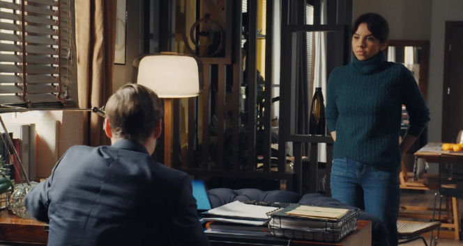 M jak miłość odc. 1923. Olek (Maurycy Popiel), Aneta (Ilona Janyst)