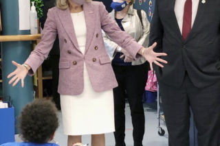 Pierwsza dama zaskoczyła uczniów z Connecticut