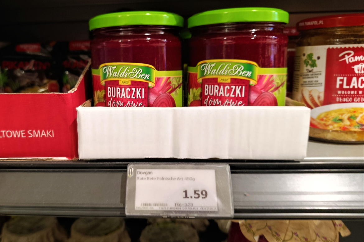 Polskie produkty w niemieckim supermarkecie