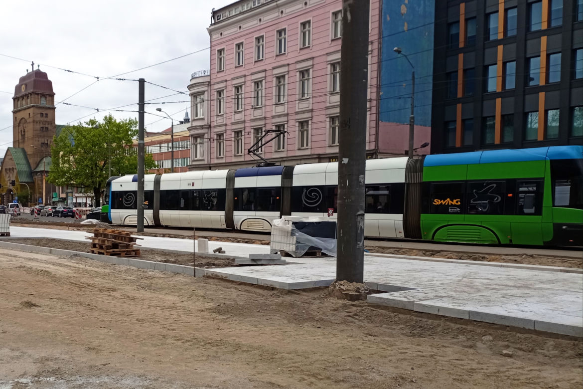 Przebudowa placu Zwycięstwa. Duże zmiany w kursowaniu tramwajów