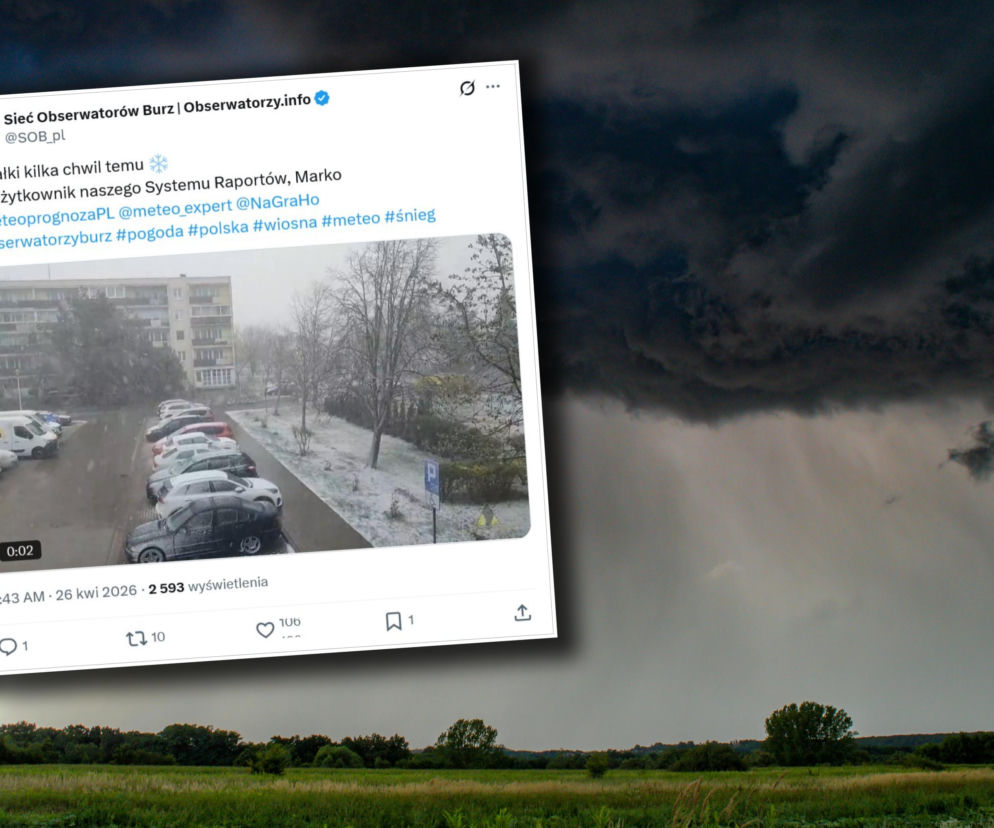 Wróciła pełnoskalowa zima. Nagranie ze śnieżycy zaskakuje!