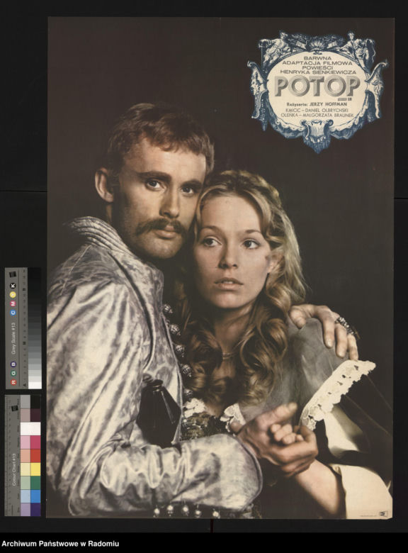Plakat filmowy "Potop" - 1974, reż. Jerzy Hoffman