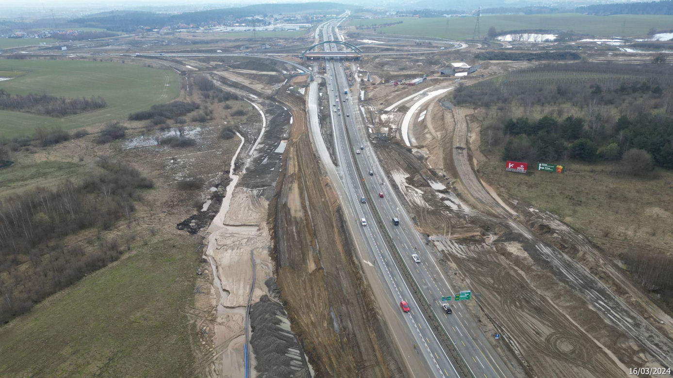 Budowa obwodnicy Metropolii Trójmiejskiej - zdjęcia marzec 2024
