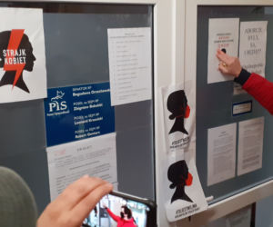 Marta Lempart, Dominika Kasprowicz i posłanka Monika Falej w Iławie