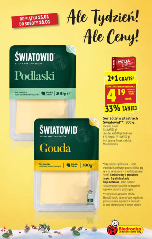 Wyjątkowo tanie mięso i kiełbasa, ser żółty za darmo! NOWE promocje w Biedronce