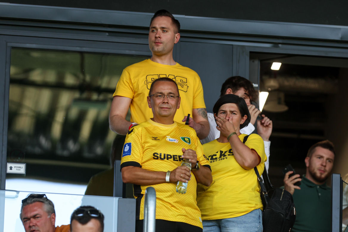 Kibice na meczu GKS Katowice - Arka Gdynia