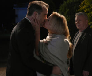 Pierwsza miłość. Emilka (Anna Ilczuk), Bartek (Rafał Kwietniewski), proboszcz (Włodzimierz Matuszak)