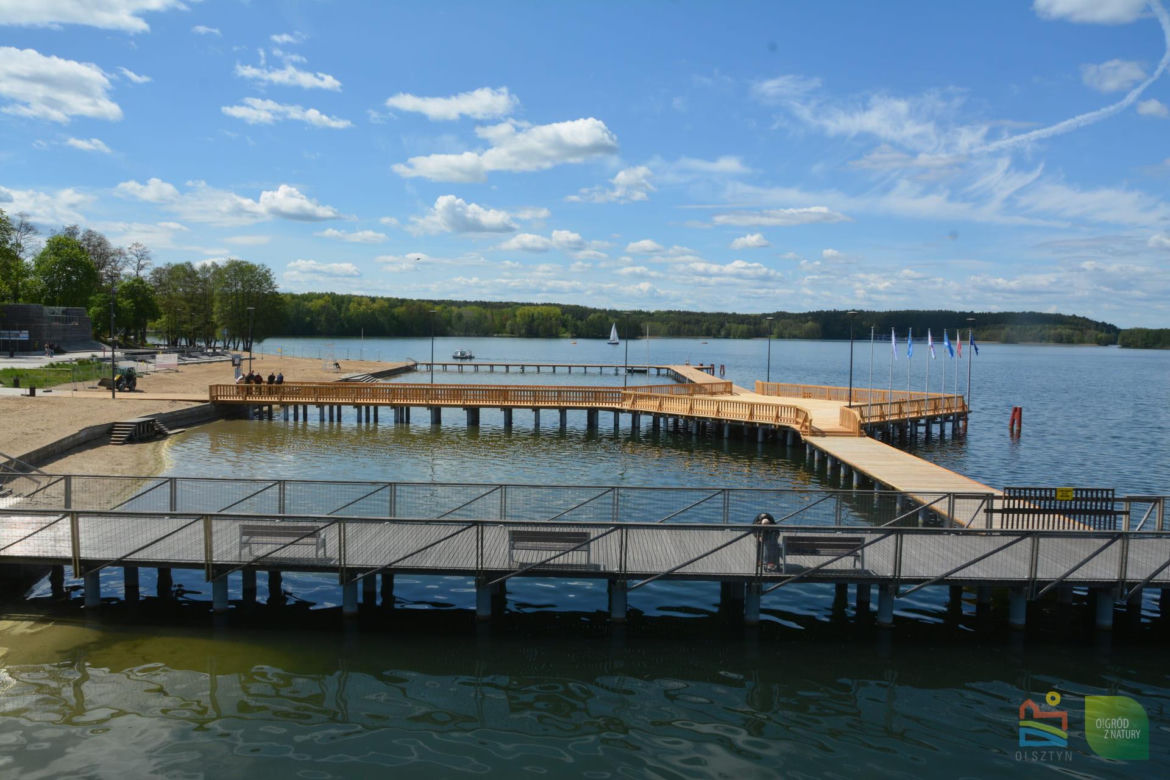 Plaża miejska nad jeziorem Ukiel w Olsztynie 
