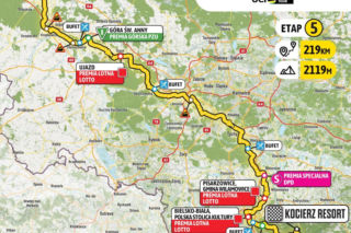 Tour de Pologne 2026 - 5. etap MAPA. Trasa etapu Opole - Kocierz Resort 7.08.2026