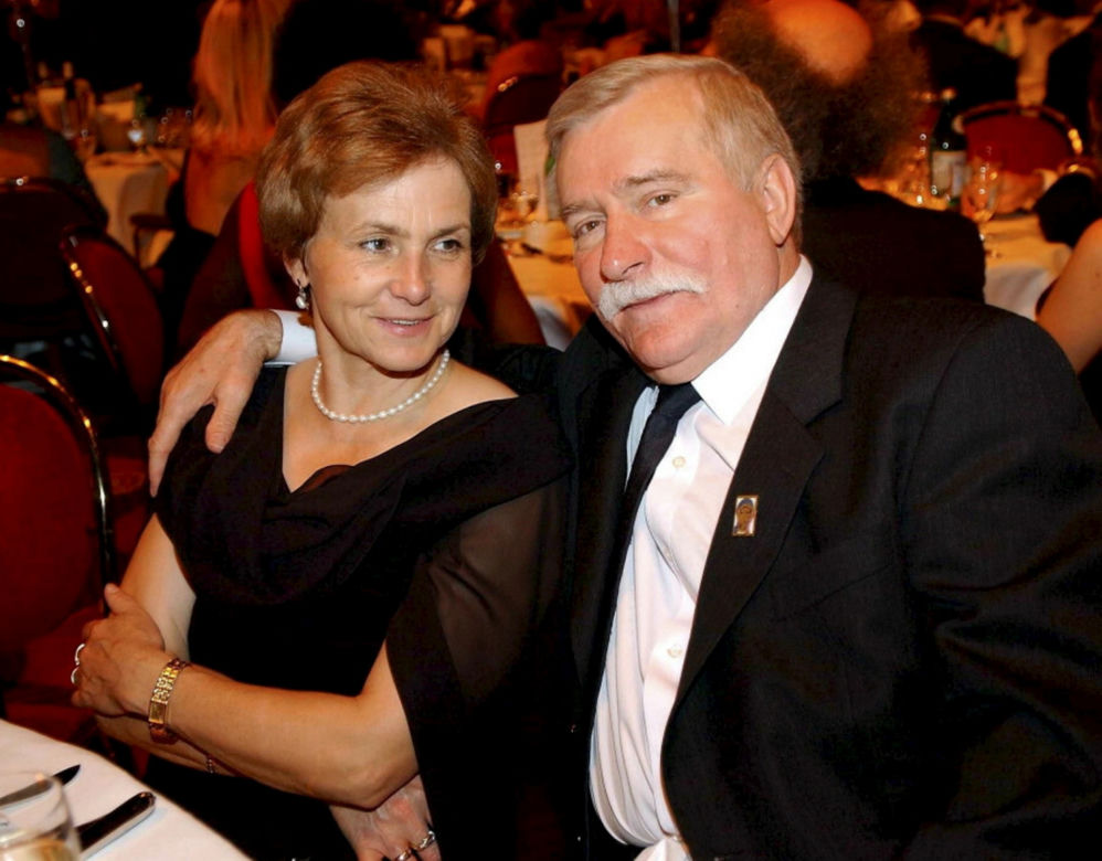 Lech Wałęsa z żoną Danutą