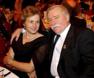 Lech Wałęsa z żoną Danutą