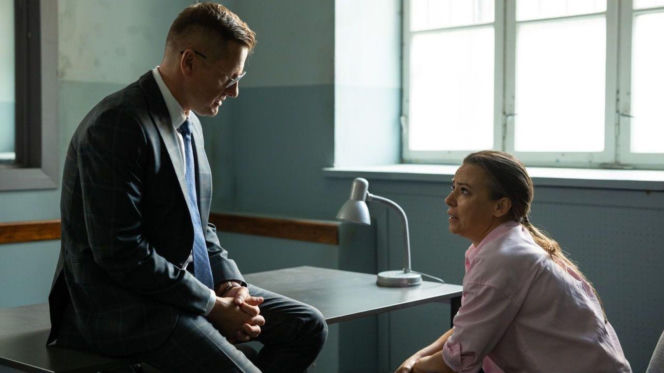 M jak miłość odc. 1893. Magda (Anna Mucha), Piotrek (Marcin Mroczek)