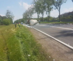 Wypadek na DK 10. Droga całkowicie zablokowana!