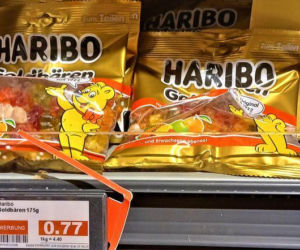 Żelki Haribo w polskich i niemieckich sklepach