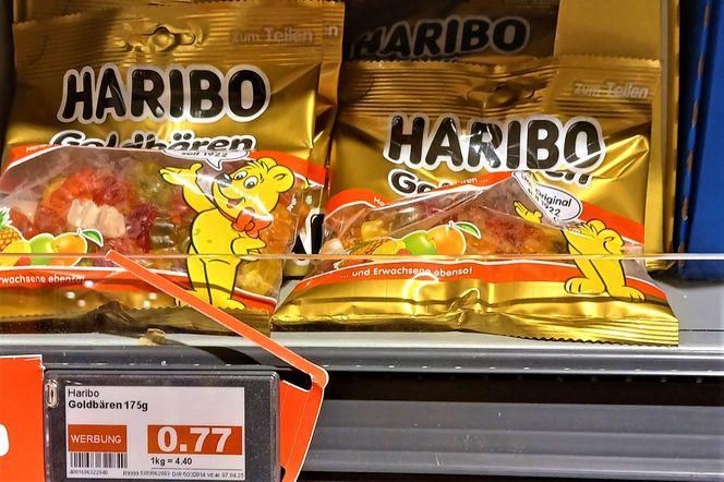 Żelki Haribo w polskich i niemieckich sklepach
