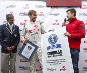 Jakub Przygoński rekord Guinessa drift