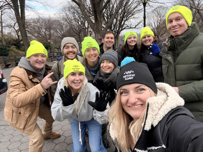 Trzeci Winter Walk w Nowym Jorku