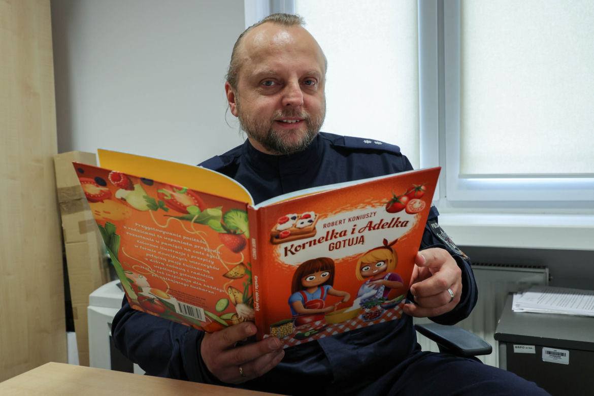 Robert Koniuszy, rzecznik prasowy Komendy Rejonowej Warszawa Mokotów