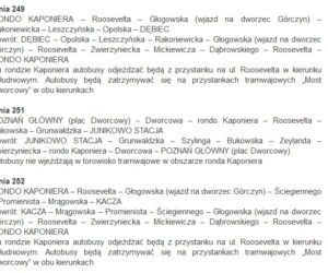 Zmiany w rozkładzie MPK Poznań od 1 września