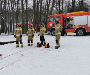 Ćwiczenia strażaków z Drawska Pomorskiego