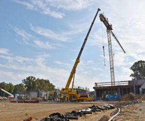 Budowa stadionu w Szczecinie - sierpień 2020