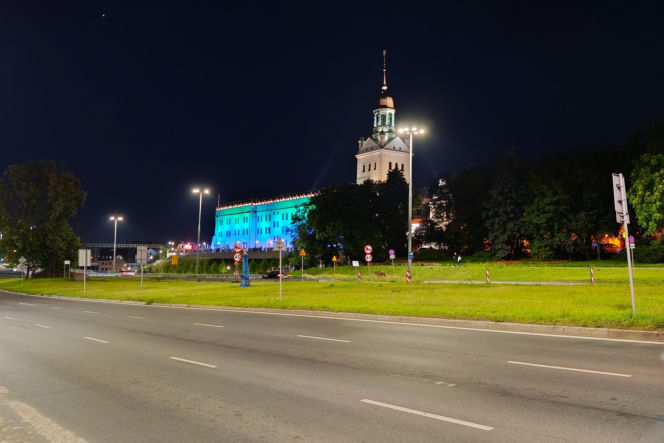 Nowa iluminacja Zamku Książąt Pomorskich w Szczecinie