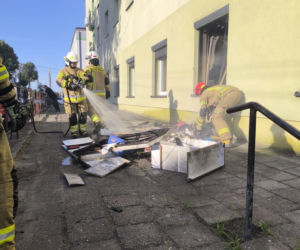 Pożar mieszkania w Zabrzu
