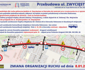 Zmiana organizacji ruchu na ul. Zwycięstwa (Rokosowo)
