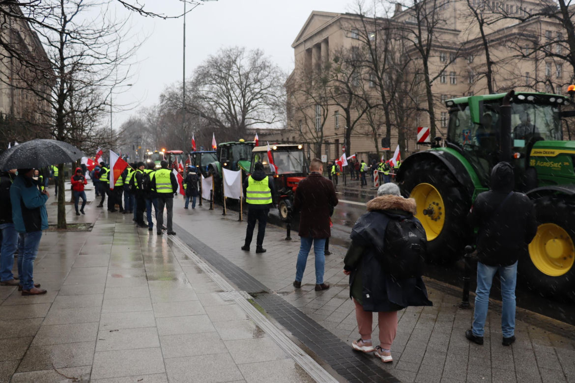 Protest rolników w Poznaniu 
