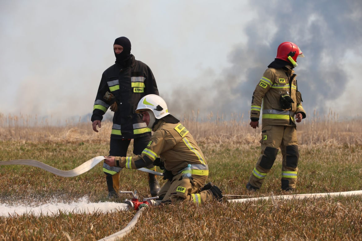 Pożar w Biebrzańskim Parku Narodowym