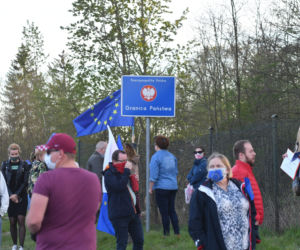 Protest na granicy polsko-niemieckiej w Rosówku