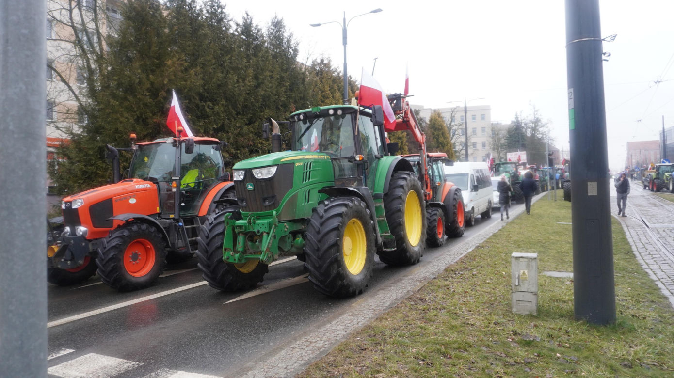 Protest rolników w Olsztynie, 20 lutego