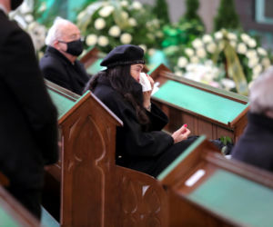 Ewa Krawczyk na pogrzebie męża Krzysztofa Krawczyka