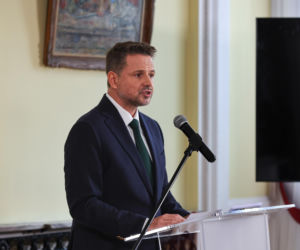Konferencja prasowa Rafała Trzaskowskiego