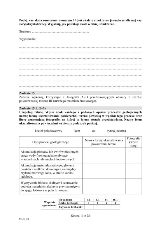 ARKUSZE CKE - Matura geografia - poziom podstawowy i rozszerzony 2019