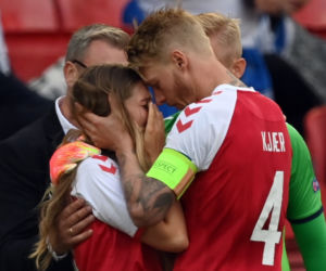 Mecz Dania - Finlandia przerwany! Piłkarz Christian Eriksen stracił przytomność