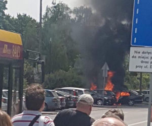 Mercedes poszedł z dymem na Woli