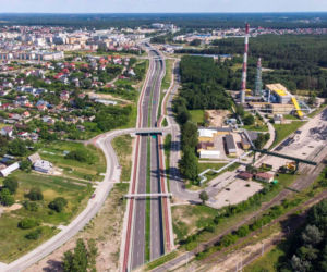 Trasa niepodległości z lotu ptaka. To największa drogowa inwestycja w Białymstoku