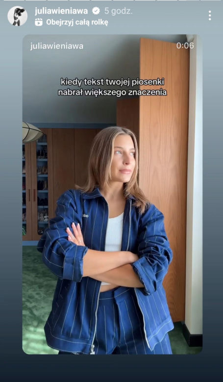 Julia Wieniawa reaguje na słowa Rozbickiego. Wymowne nagranie