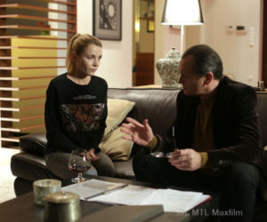 M jak miłość odc. 1210. Olga Górecka (Katarzyna Grabowska), Górecki (Wojciech Wysocki)