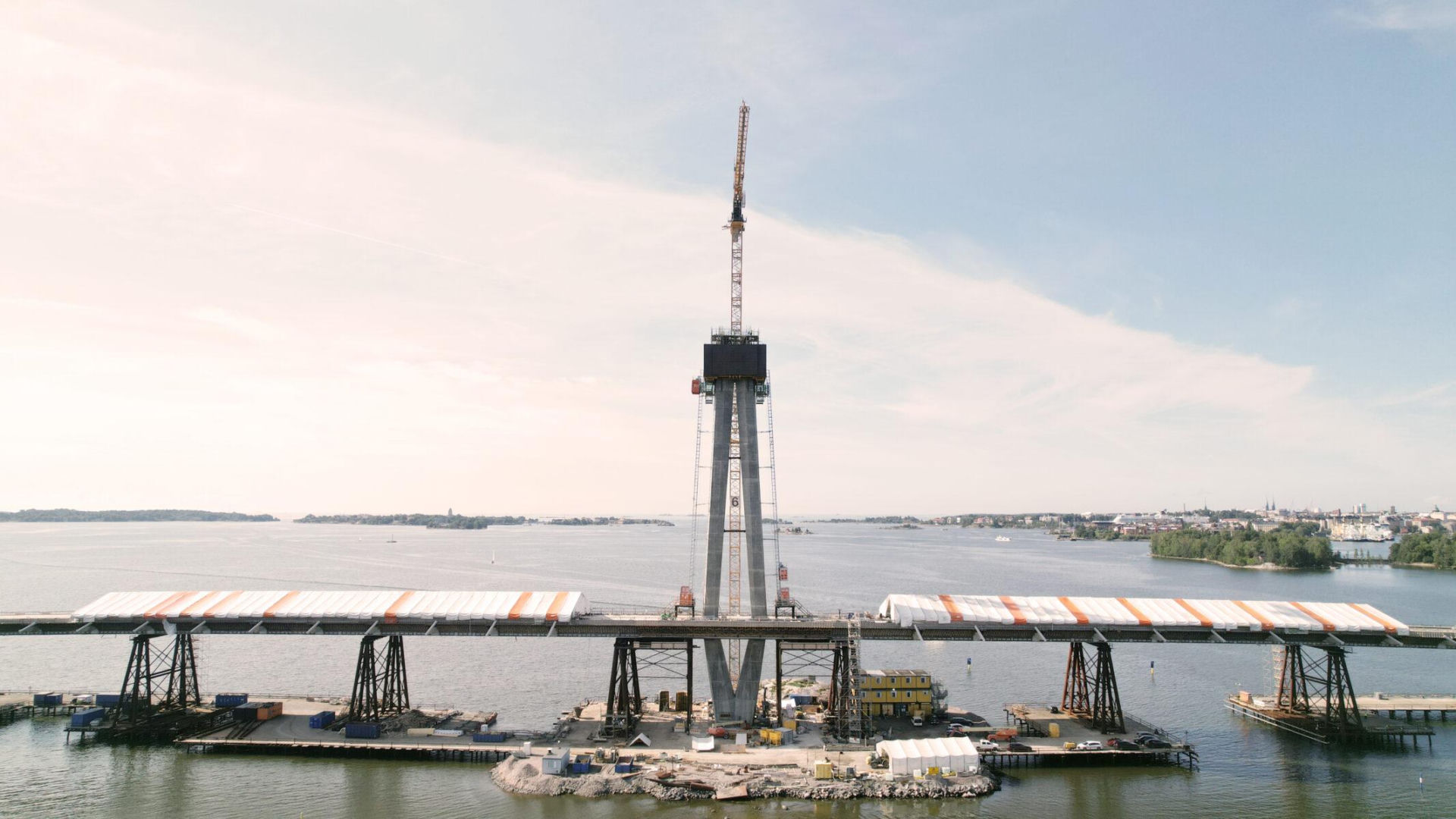 Budowa mostu w Helsinkach