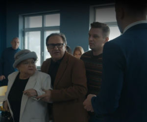 Barwy szczęścia odc. 3389. Lucyna (Grażyna Zielińska), Maciej Wilk (Adam Szczyszczaj), Hubert (Marek Molak), Jerzy (Bronisław Wrocławski)