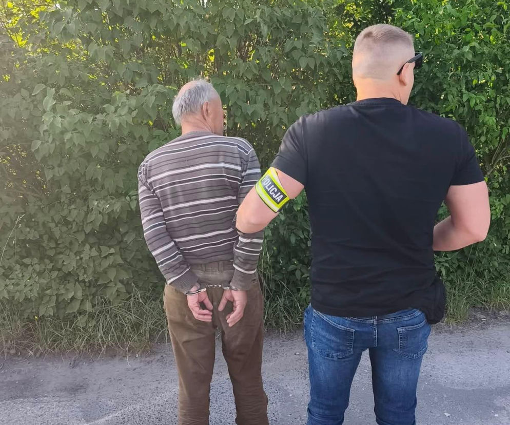 Koniec obławy pod Kielcami. 65-latek w rękach policji