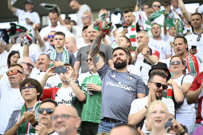 Legia Warszawa - Zagłębie Lubin: Zdjęcia kibiców
