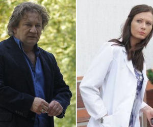 Na dobre i na złe. profesor Starzyński (Paweł Królikowski), Lena (Anita Sokołowska)