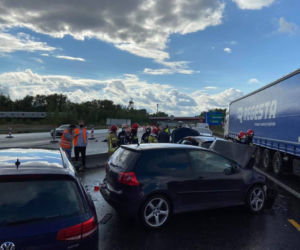 GIGANTYCZNY korek na A4! Karambol na granicy Katowic i Mysłowic!