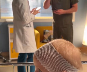 Na dobre i na złe nowy sezon na planie. Nina (Rita Sobocińska), Blanka (Pola Gonciarz), Aleś (Paweł Małaszyński)