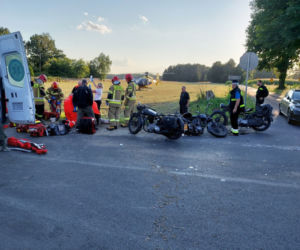 Lipie. Wjechał w motocyklistę, drugi nie zdążył wyhamować