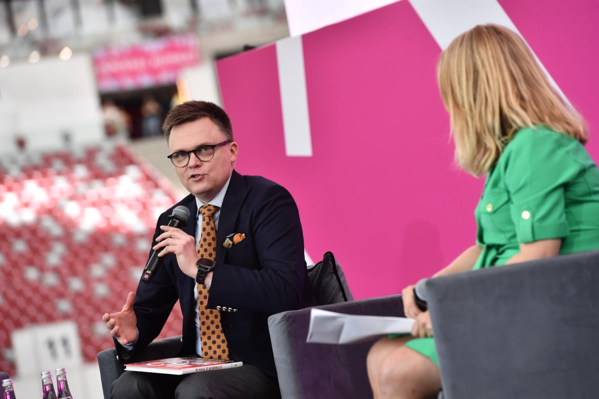 Szymon Hołownia na targach Vivelo